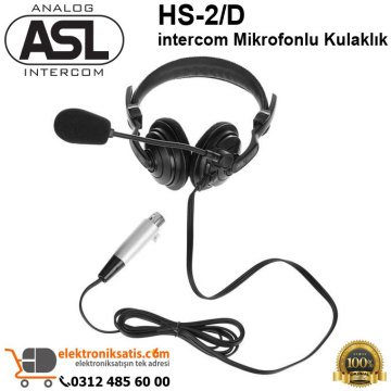 ASL HS-2/D intercom Mikrofonlu Kulaklık