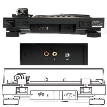 Audio Technica AT-LP140XP Black Stereo Pikap