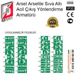 Arsel Arselite Sıva Altı Acil Çıkış Yönlendirme Armatürü