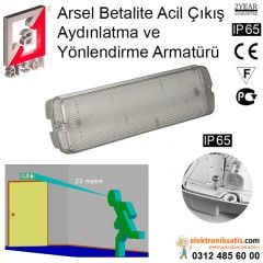 Arsel Betalite Acil Çıkış Aydınlatma ve Yönlendirme Armatürü