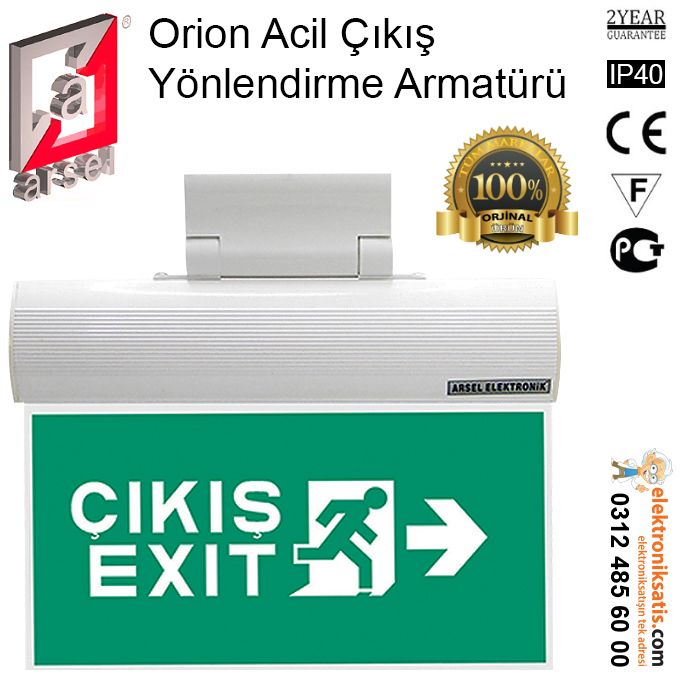 Arsel Orion Acil Çıkış Yönlendirme Armatürü
