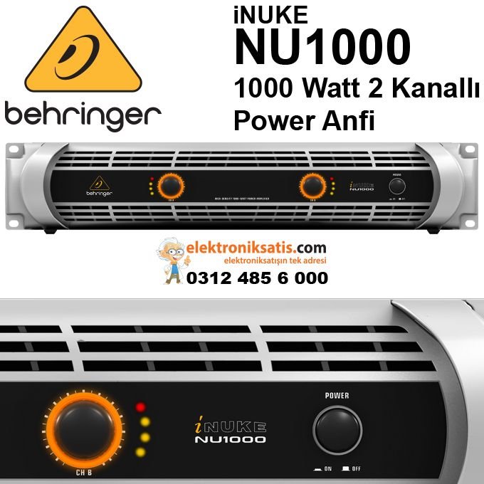 behringer iNUKE NU1000 パワーアンプ Behringer iNuke NU1000 Power Amfi