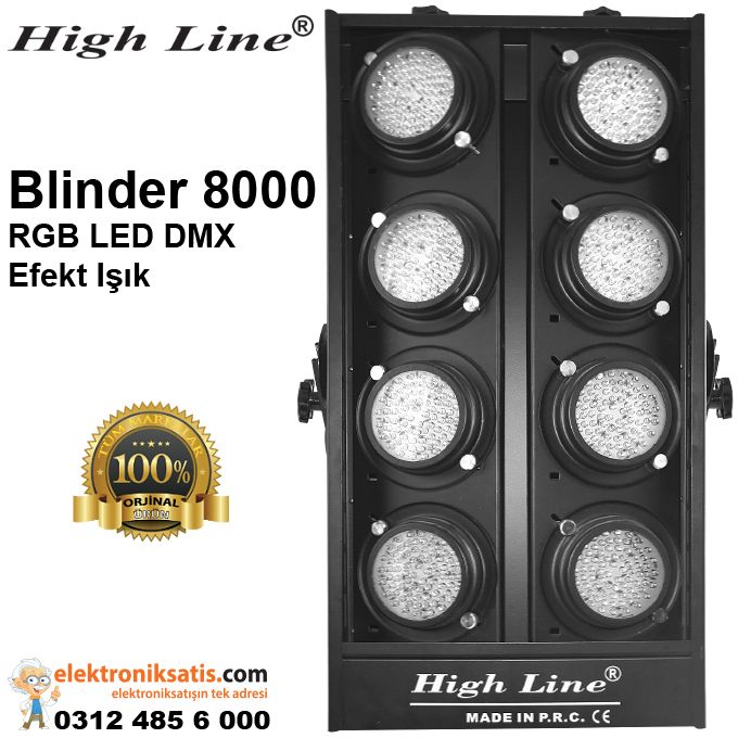 High Line Blinder 8000 RGB Led DMX Efekt Işık