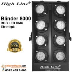 High Line Blinder 8000 RGB Led DMX Efekt Işık