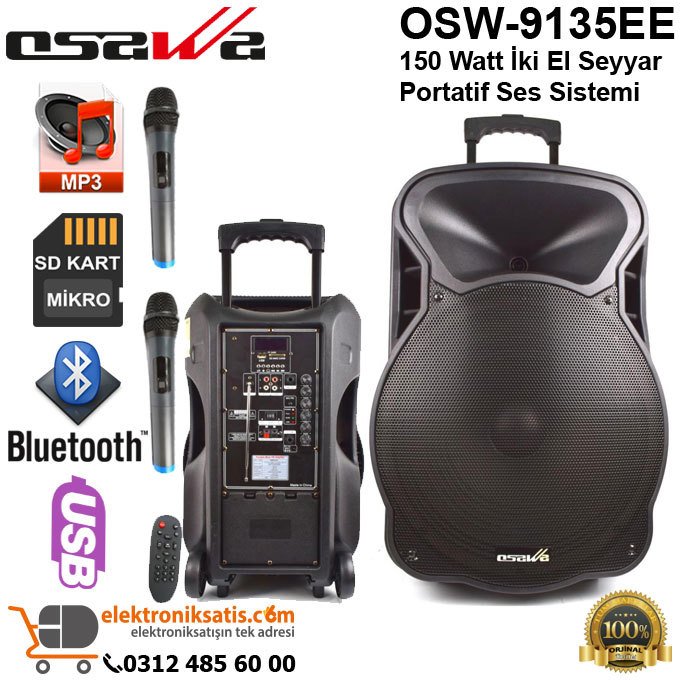 OSAWA OSW 9135 İki El Seyyar Portatif Ses Sistemi