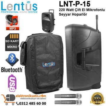 Lentus LNT-P-15 Çift El Seyyar Hoparlör