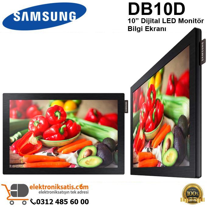 Samsung DB10D 10” Dijital LED Monitör Bilgi Ekranı