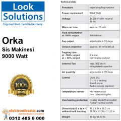Look Orka Sis Makinası 9000 Watt