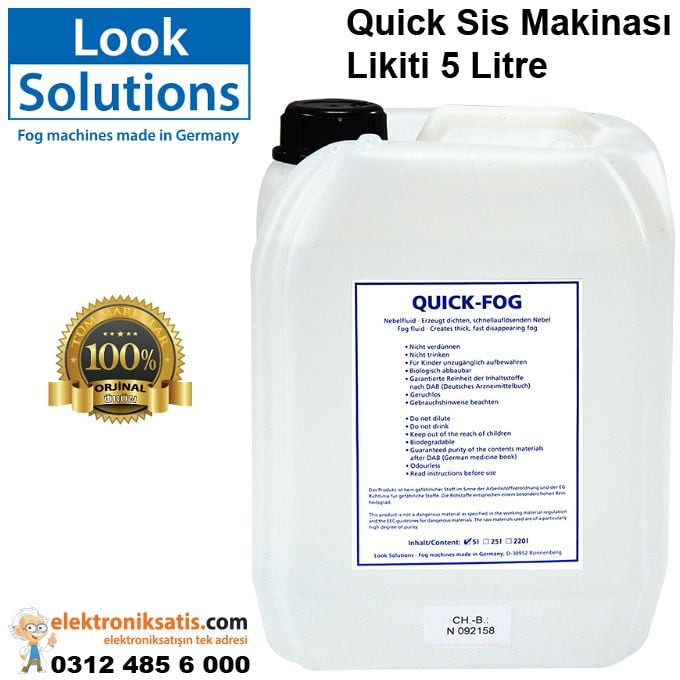 Look Quick Sis Makinası Likiti 5 Litre