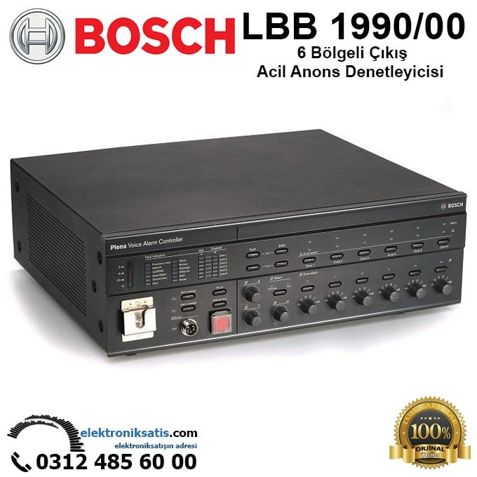 BOSCH LBB 1990/00 6 Bölgeli Plena Acil Anons Denetleyicisi