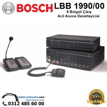 BOSCH LBB 1990/00 6 Bölgeli Plena Acil Anons Denetleyicisi