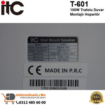İtc T-601 100V Trafolu 10W Duvar Hoparlör