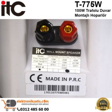 İtc T-775W 100V Trafolu 30W Duvar Hoparlör
