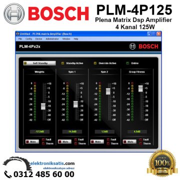 BOSCH PLM-4P125 Plena Matrix Dsp Amplifier 4 Kanal 125W