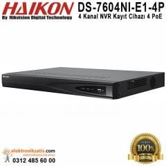 Haikon DS-7604NI-E1-4P 4 Kanal NVR Kayıt Cihazı 4 PoE