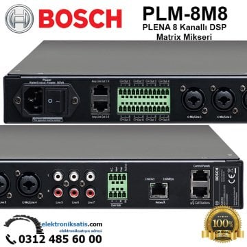 BOSCH PLM-8M8 PLENA 8 Kanallı DSP Matrix Mikseri