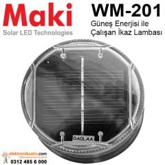 Maki WM-201 Güneş Enerjisi ile Çalışan Yeşil ikaz Lambası