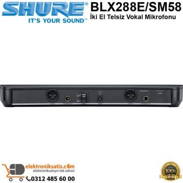 Shure BLX288E/SM58 İki El Telsiz Vokal Mikrofonu