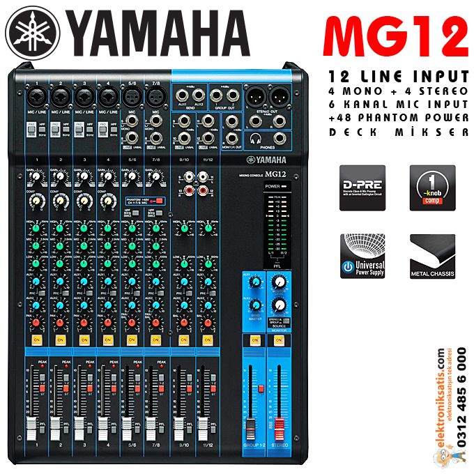 Yamaha MG124C 12 Kanal Mikser