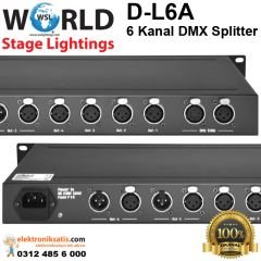 WSLightings D-L6A 6 Kanal DMX Splitter