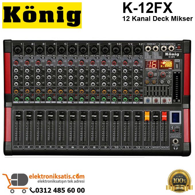 König K-12FX 12 Kanal Deck Mikser