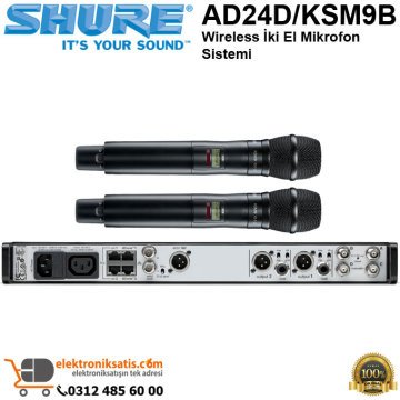 Shure AD24D/KSM9B Wireless iki El Mikrofon Sistemi