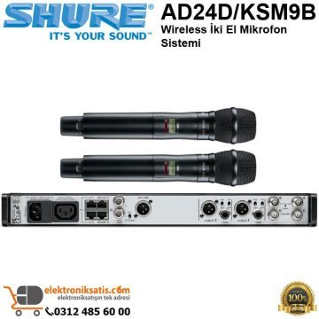 Shure AD24D/KSM9B Wireless iki El Mikrofon Sistemi