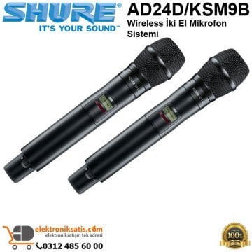 Shure AD24D/KSM9B Wireless iki El Mikrofon Sistemi