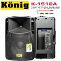König K-1512A 12 inc Aktif Hoparlör