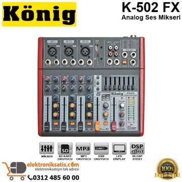 König K-502 FX Analog Ses Mikseri