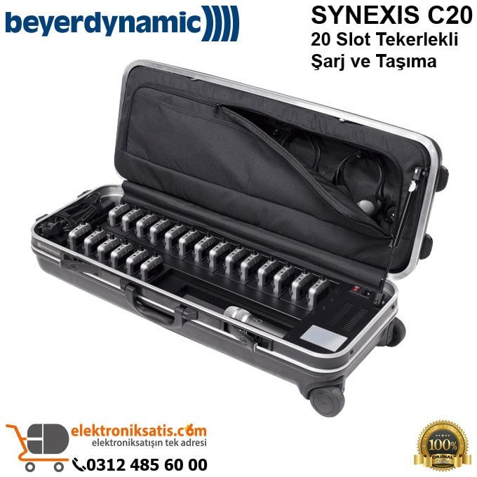 Beyerdynamic SYNEXIS C20 20 Slot Tekerlekli Şarj ve Taşıma Çantası