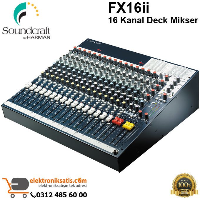 Soundcraft FX16ii 16 Kanal Deck Mikser