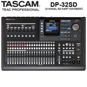 TASCAM DP-32SD 32 Kanal Ses Kayıt Cihazı Mikseri
