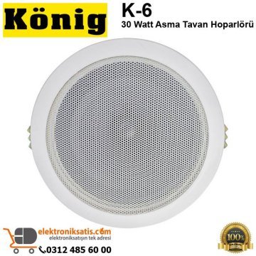 König K-6 30 Watt Asma Tavan Hoparlörü