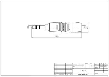 REAN RTP3C-B Stereo Mini Jack 3.5 mm