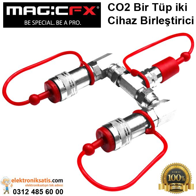 Magicfx CO2 Bir Tüp iki Cihaz Birleştirici