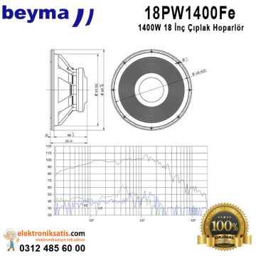Beyma 18PW1400/Fe 18 inç 45 cm Hoparlör