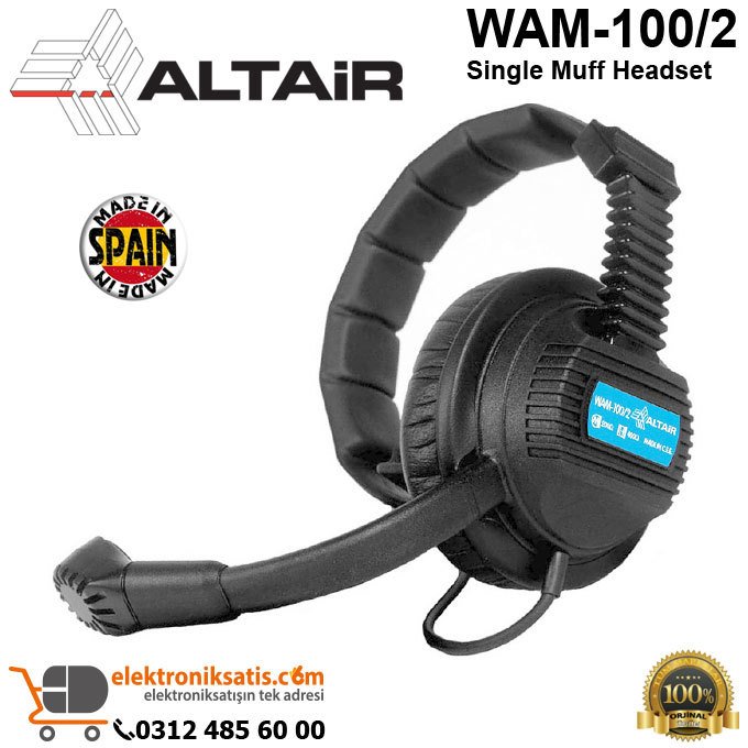 Altair WAM-100/2 Single Muff Headset