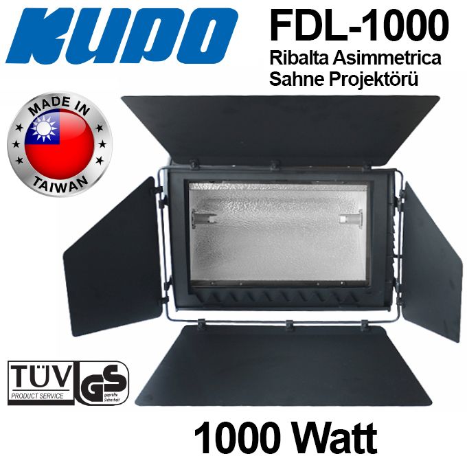 KUPO FDL-1000 Ribalta Asimmetrica Sahne Projektörü