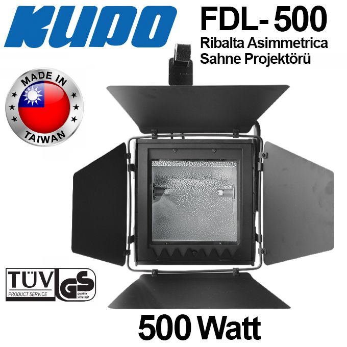 KUPO FDL-500 Ribalta Asimmetrica Sahne Projektörü