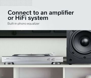 Denon DP-29F Silver Pikap Gümüş Tam Otomatik Pikap Çalar