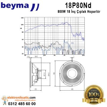 Beyma 18P80Nd 18 inç 45 cm Hoparlör