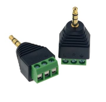 Start 3,5 mm Klemesli Stereo jak Erkek
