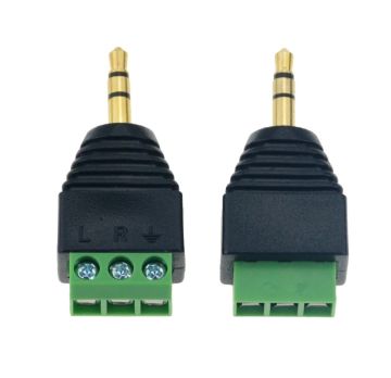 Start 3,5 mm Klemesli Stereo jak Erkek