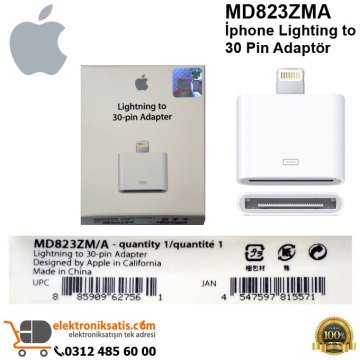 Apple MD823ZMA iphone Lighting to 30 Pin Adaptör