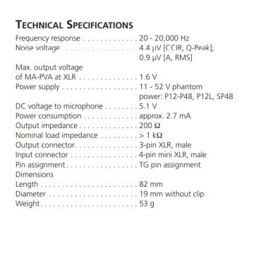 Beyerdynamıc MA-PVA Adaptör Phantom Power Mını XLR 4P