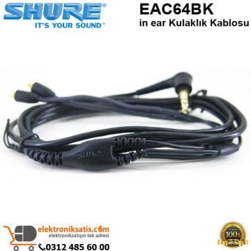 Shure EAC64BK in ear Kulaklık Kablosu