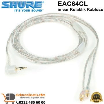 Shure EAC64CL in ear Kulaklık Kablosu