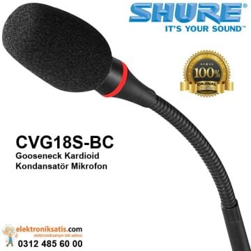 Shure CVG18RS-BC Gooseneck Kardioid Kondansatör Mikrofon