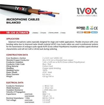 IVOX VB 226 Ultimate Mikrofon Kablosu